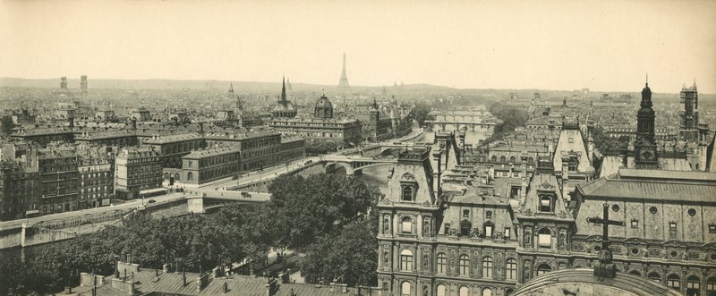 Paris, Panorama över de åtta broarna, De åtta broarna av French Photographer