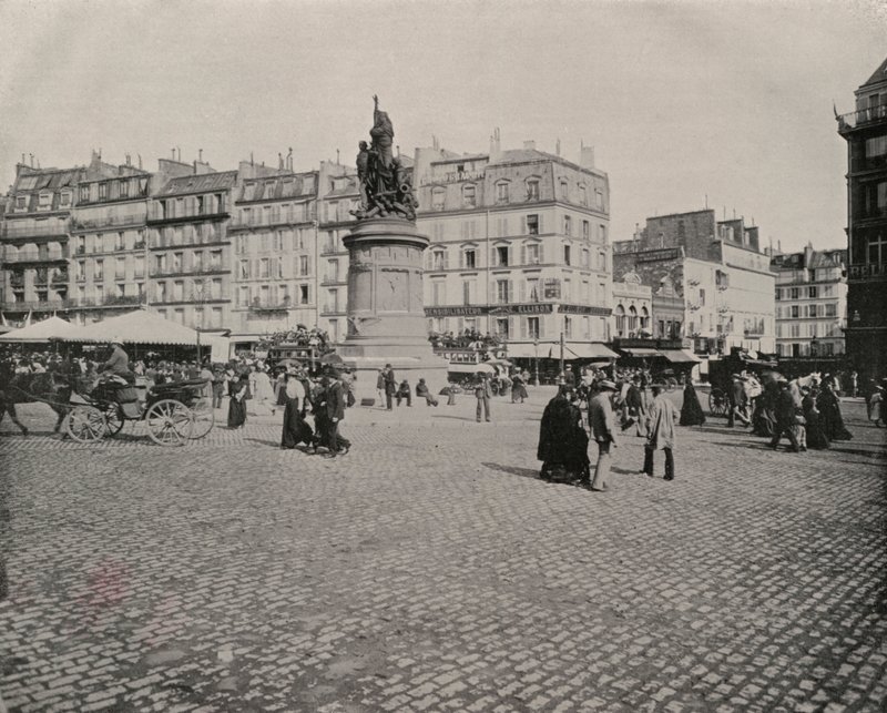 Paris: Place de Clichy (s/v foto) av French Photographer