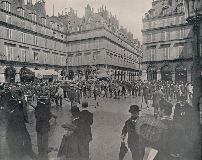 Paris: Place de Rivoli (s/v foto) av French Photographer