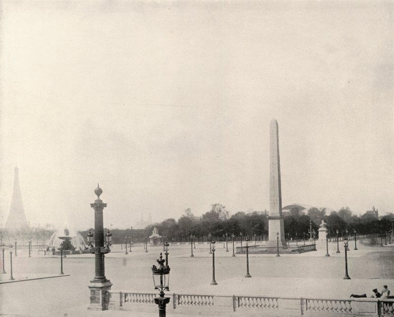 Paris: Place de la Concorde (s/v foto) av French Photographer