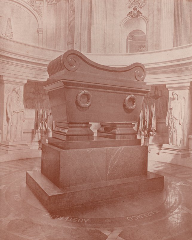 Paris: Sarkofag och Napoleons grav (s/v foto) av French Photographer