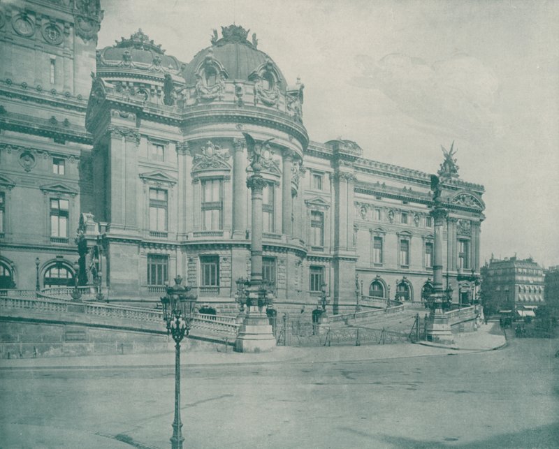 Paris: South Side of the Opera House (s/v foto) av French Photographer