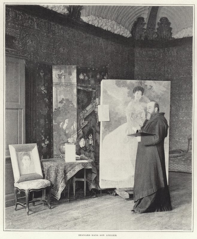Paul-Albert Besnard i sin verkstad av French Photographer