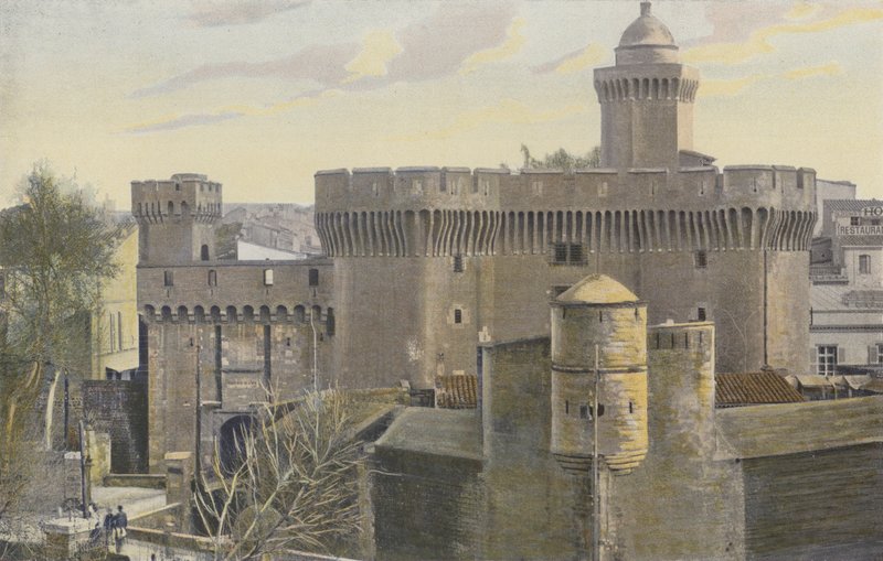 Perpignan, Le Castillet, Yttersida av French Photographer