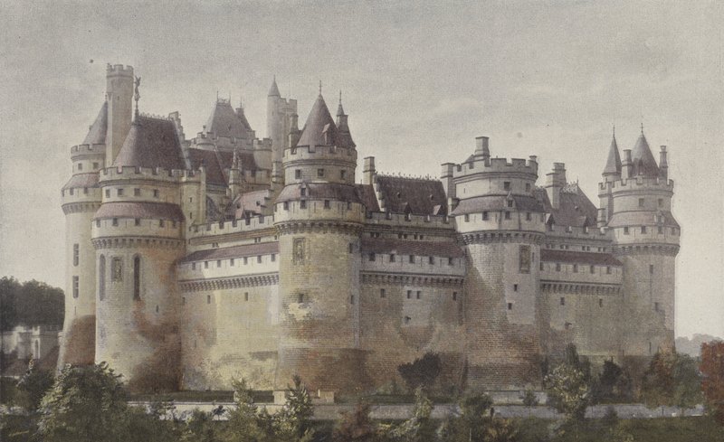 Pierrefonds, Chateau (vy från Villers-Cotterets väg) av French Photographer