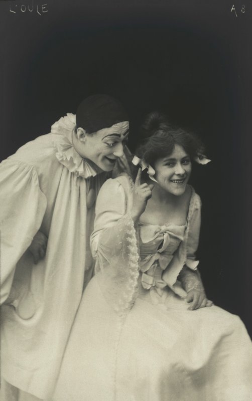 Pierrot (svartvitt foto) av French Photographer