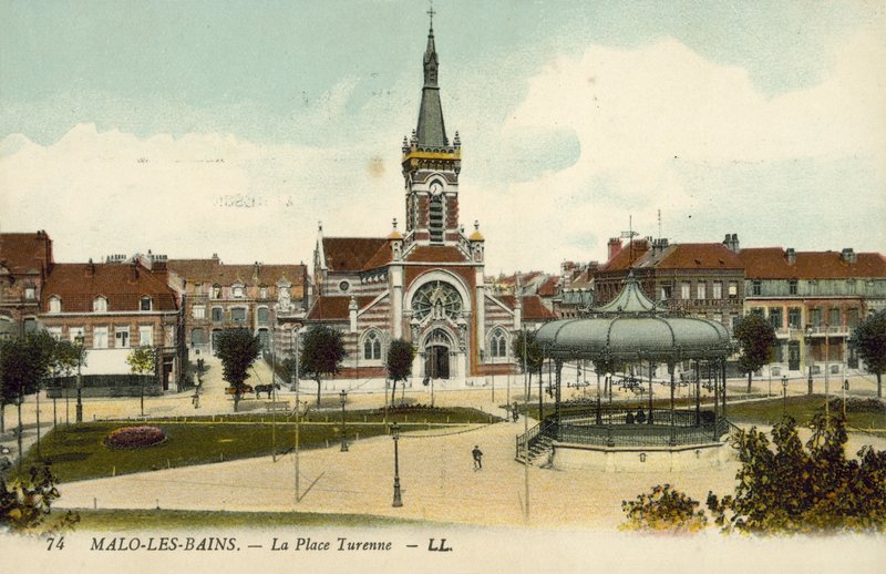 Place Turenne, Malo-les-Bains (färgfoto) av French Photographer