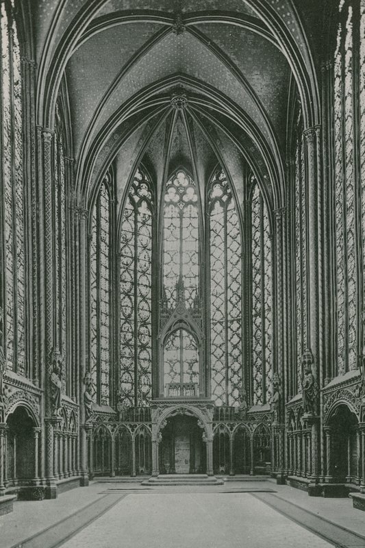 Relikvier i Sainte-Chapelle, Relikvier i St Chapelle (fotogravyr) av French Photographer