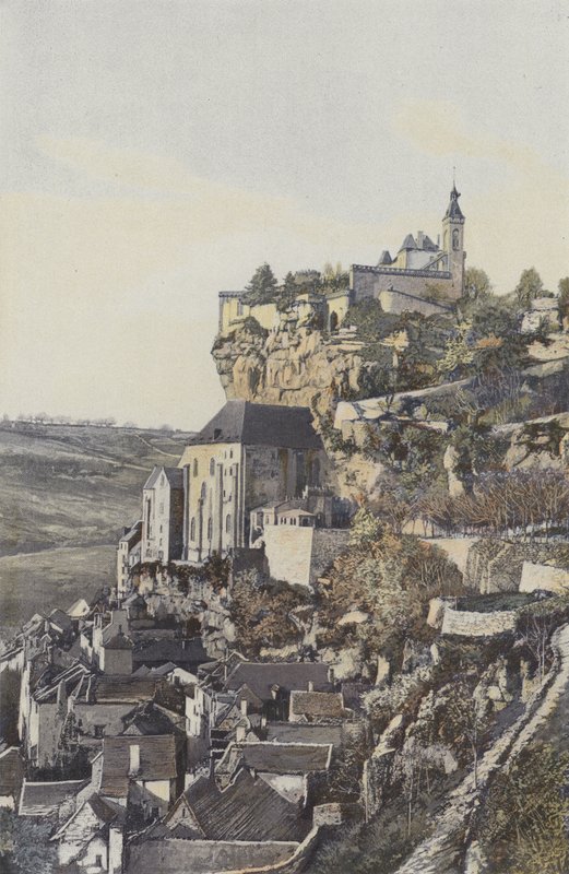 Rocamadour, Klippan och staden, Vy N av French Photographer