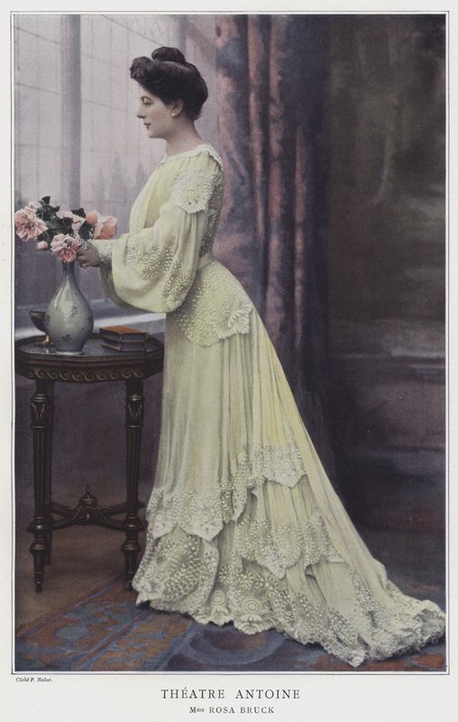 Rosa Bruck, fransk skådespelerska (färgad bild) av French Photographer