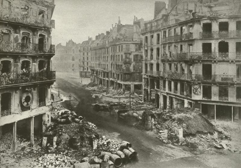Rue De Rivoli, Paris, efter veckan som avslutade kommunen av French Photographer