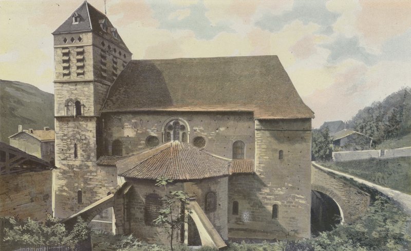 Saint-Chef, Kyrka, Cote de labside av French Photographer