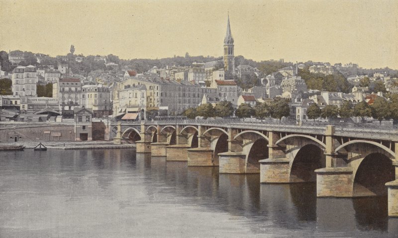 Saint-Cloud, allmän vy av French Photographer