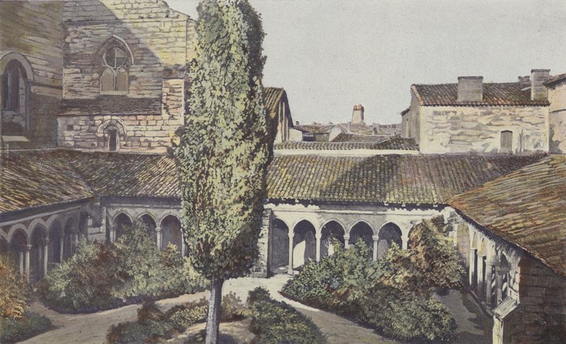 Saint-Emilion, klostret i Collegiate Church, Tillsammans av French Photographer