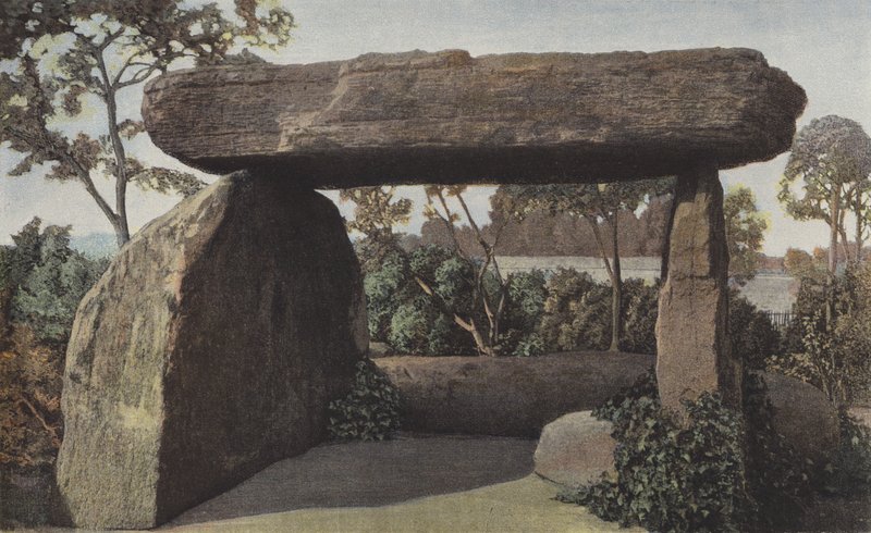 Saint-Nazaire, Dolmen omger ett torg av French Photographer