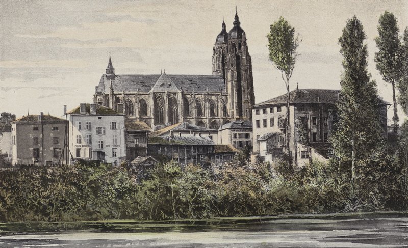 Saint-Nicolas-de-Port, Kyrka, N sidofasad av French Photographer