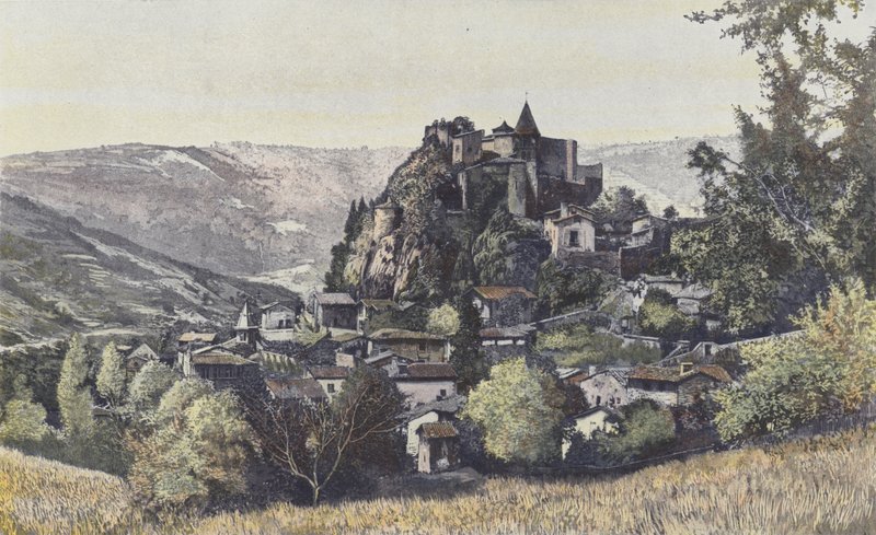 Saint-Paul-en-Cornillon, Utsikt över byn Cornillon av French Photographer