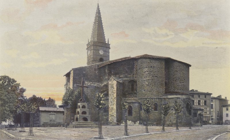 Saint-Paulien, Kyrka, Tillsammans S E av French Photographer