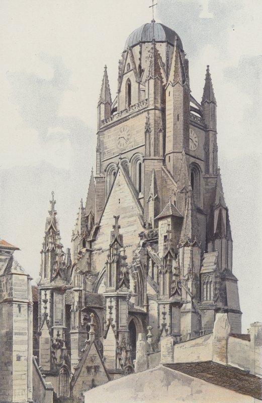 Saintes, Gamla Saint-Pierre-katedralen, N E View av French Photographer