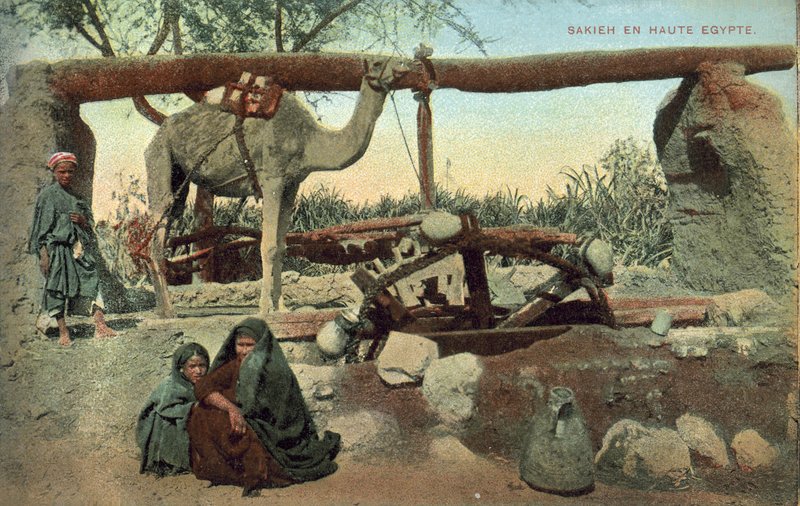 Sakia, övre Egypten (färgfoto) av French Photographer