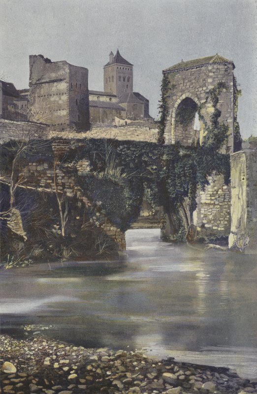 Sauveterre, Gamla bron över Gave dOloron av French Photographer