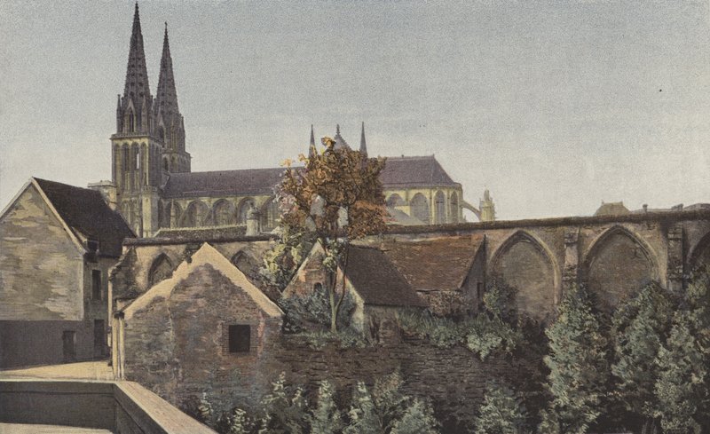 Sees, Cathedral, Ensemble S och rester av klostret av French Photographer