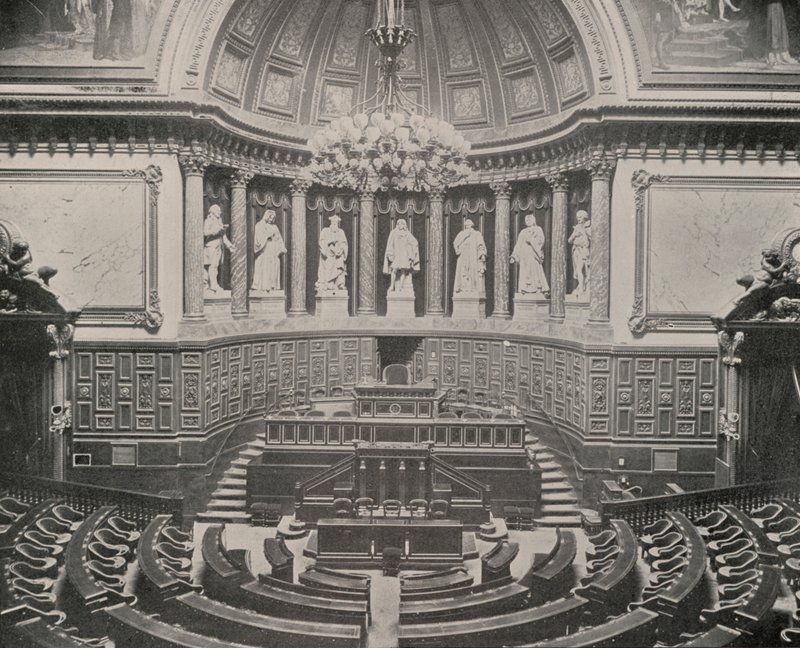 Senatskammaren, Palace of the Luxembourg (s/v foto) av French Photographer
