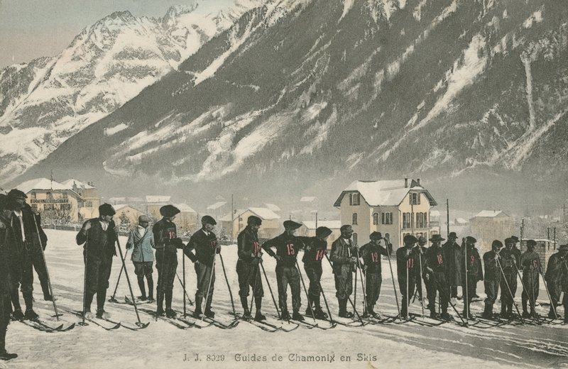Skidlärare på Chamonix (färgfoto) av French Photographer