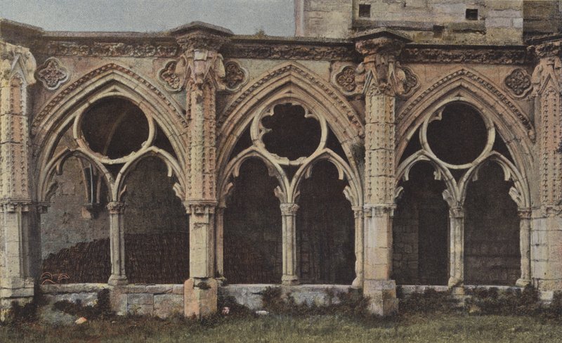 Soissons, ruinerna av Saint-Jean-des-Vignes klostret (N fasad) av French Photographer