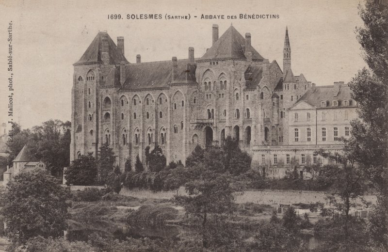 Solesmes, Sarthe, Benediktinerklostret av French Photographer