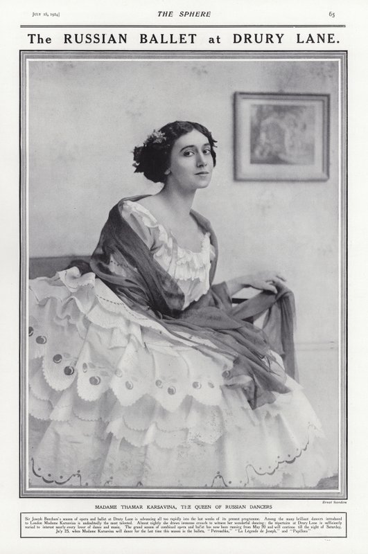 Tamara Karsavina, rysk ballerina av French Photographer