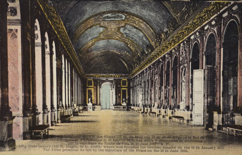 Spegelsalen, Palace of Versailles (färgfoto) av French Photographer