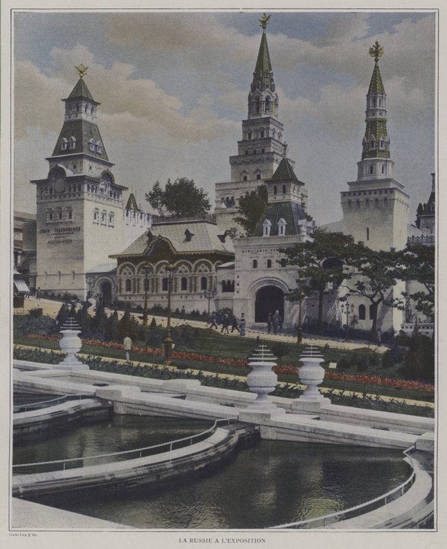 Den ryska paviljongen på Exposition Universelle 1900, Paris (färgfoto) av French Photographer
