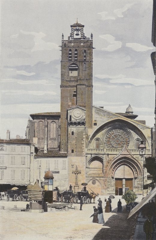 Toulouse, Saint-Etienne-kyrkan, Fasad O av French Photographer