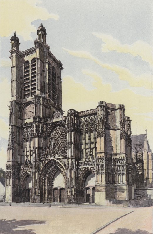 Troyes, Cathedrale, Fasad O av French Photographer