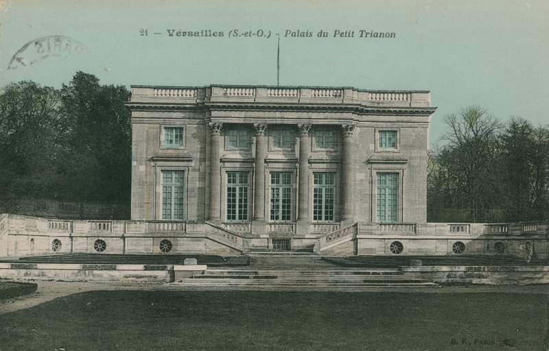 Versailles, Petit Trianons palats. Vykort skickat 1913. av French Photographer