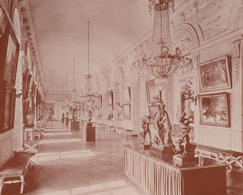 Vestibul till Gallery of the Grand Trianon, Versailles (s/v foto) av French Photographer