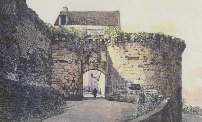 Vezelay, Porte Neuve, Kusten utanför staden av French Photographer