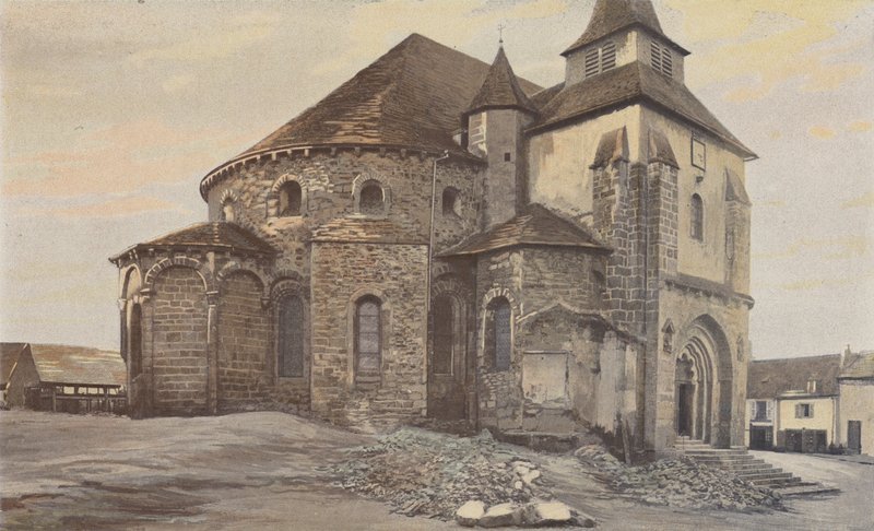 Vigeois, Kyrka, Apsid och tvärskepp av French Photographer