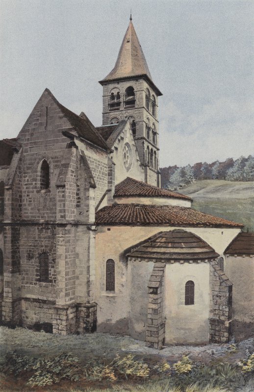 Vignory, Kyrka, Apsis och S tvärskepp av French Photographer