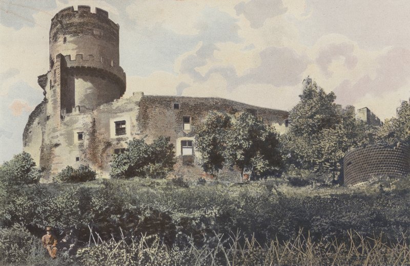 Volvic, fd Chateau de Tournoel, översikt av French Photographer