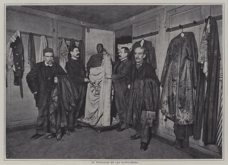 Garderobsavdelningen för Comedie-Francaise, Paris (s/v foto) av French Photographer