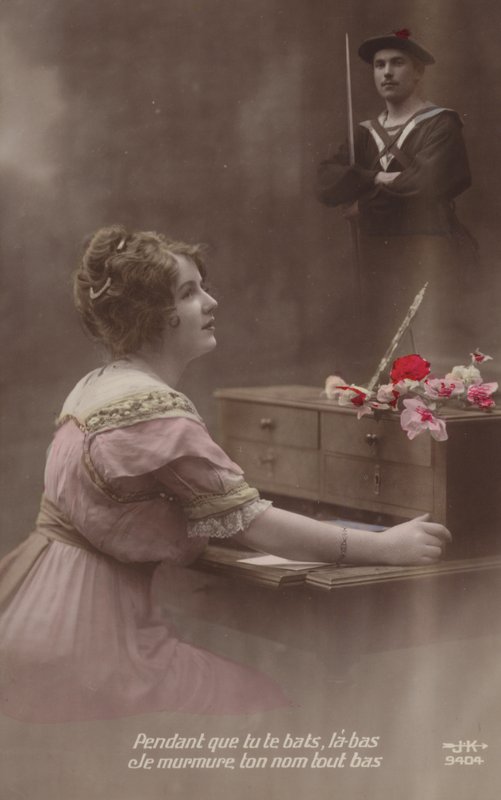 Medan du slåss viskar jag ditt namn (tonad bild) av French Photographer