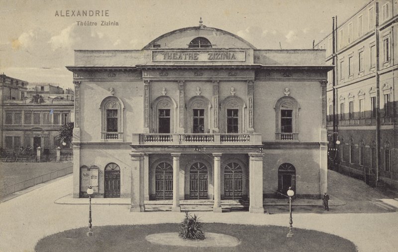 Zizinia Theatre, Alexandria, Egypten av French Photographer