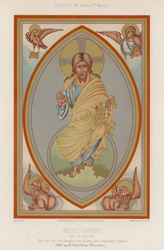 En 800-talsskildring av Jesus Kristus av French School
