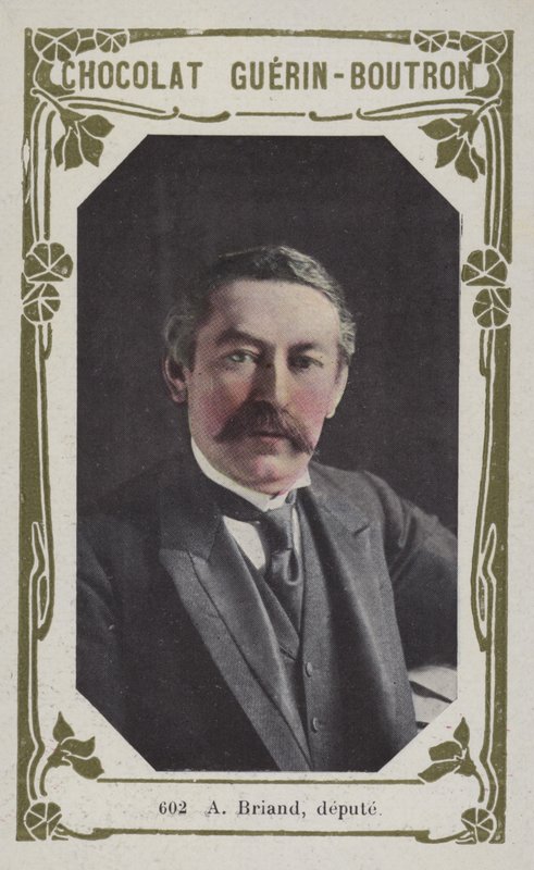 En Briand, deputerad (färgad bild) av French School