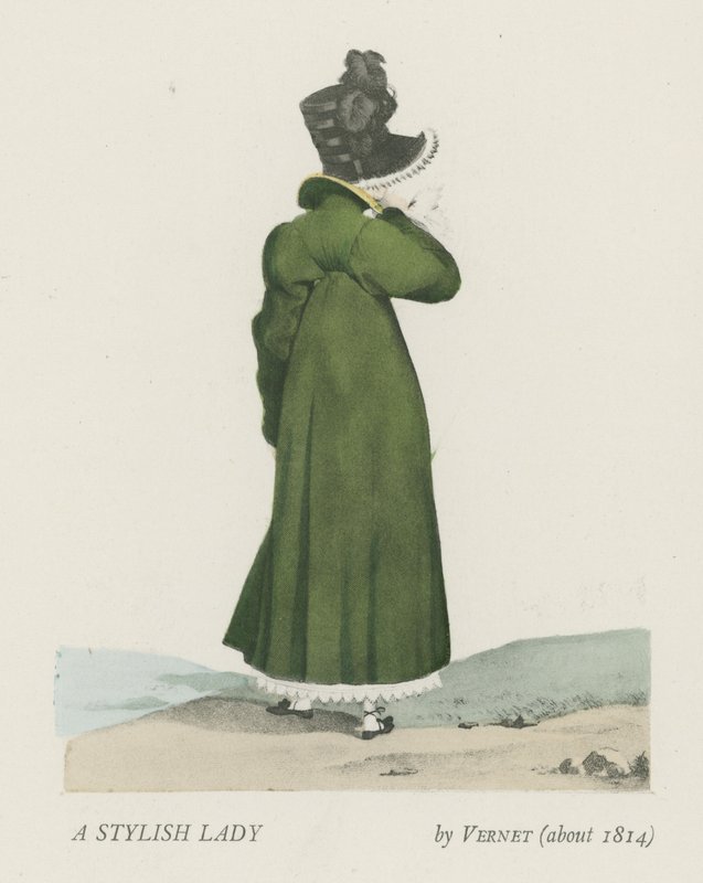 En stilfull dam (cirka 1814) av French School