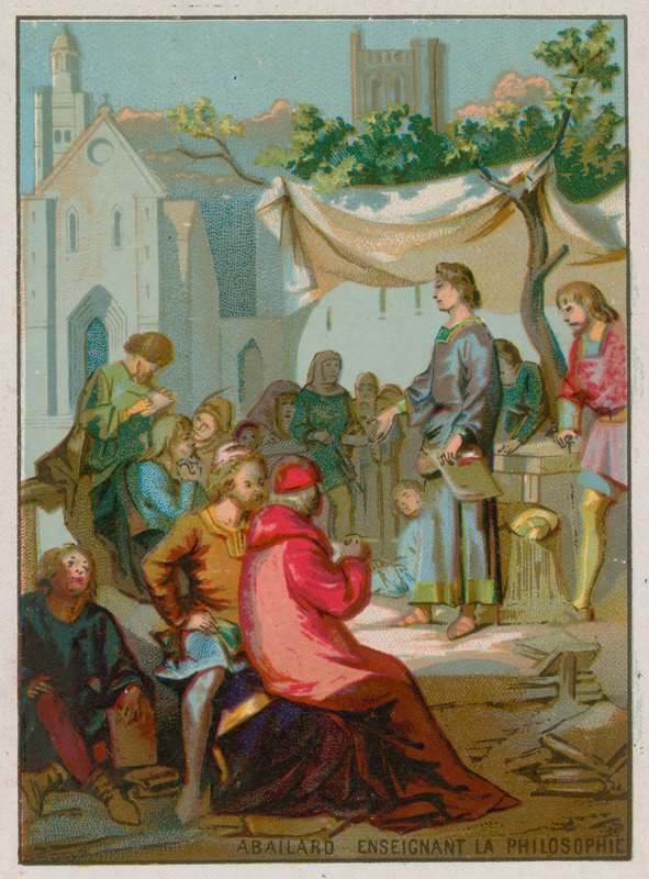 Abelard undervisar i filosofi av French School