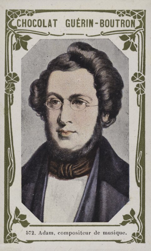 Adam, kompositör (färgad bild) av French School