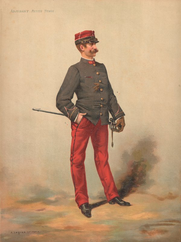 Adjutant Klä av sig av French School